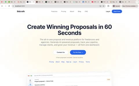 Bidcraftr screenshot 1